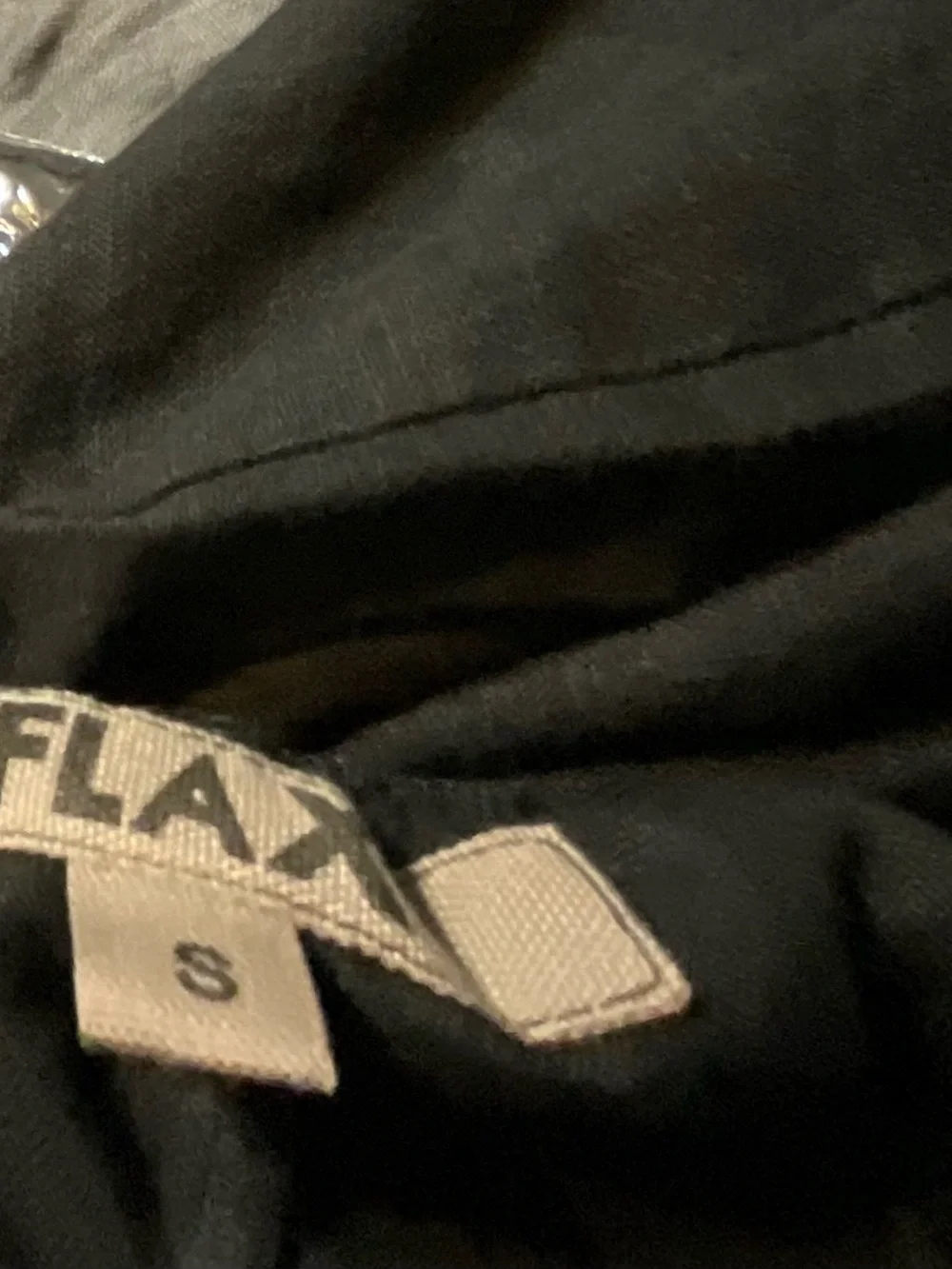 Flax 100% Linen Black Wide-Leg Cropped Trousers